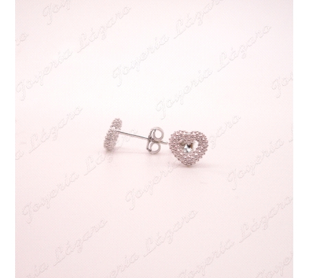 PEND. PLATA  CORAZON BOLITAS                                                                        