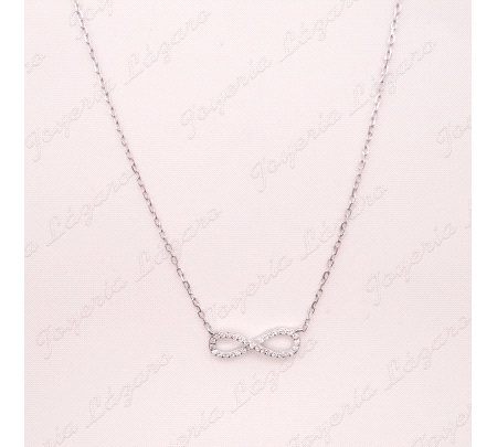 GARGANTILLA PLATA INFINITO CIRCONITAS                                                               