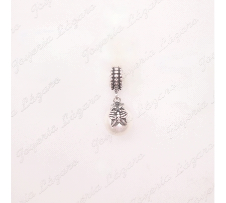 ABALORIO PLATA BOLA PERLA 10MM