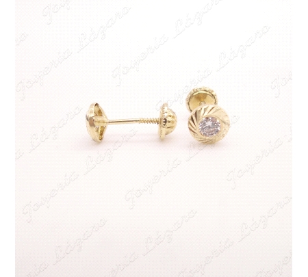 PEND. TORN. ORO 18 KTS ORLA RUSA TALLADA 3MM