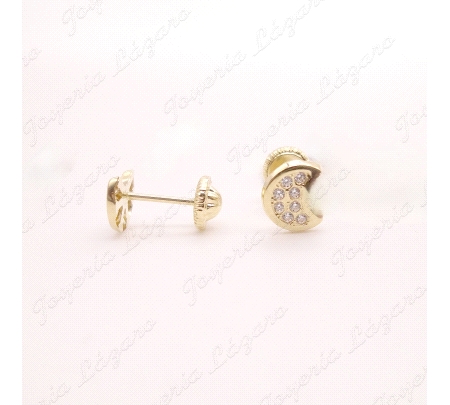 PEND. TORN. ORO 18 KTS LUNA GRANDE