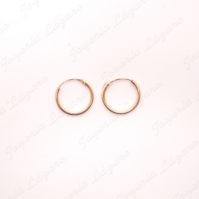 PEND. AROS ORO 18 KTS LIGERO 1X10MM                                                                 