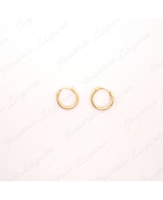 PEND. AROS ORO 18KT OCASION tubo 2mm 7mm int.                                                       