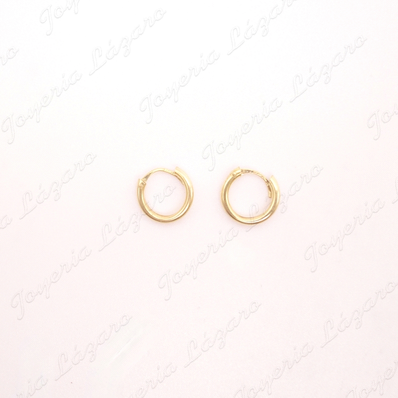 PEND. AROS ORO 18KT OCASION tubo 2mm 7mm int.                                                       