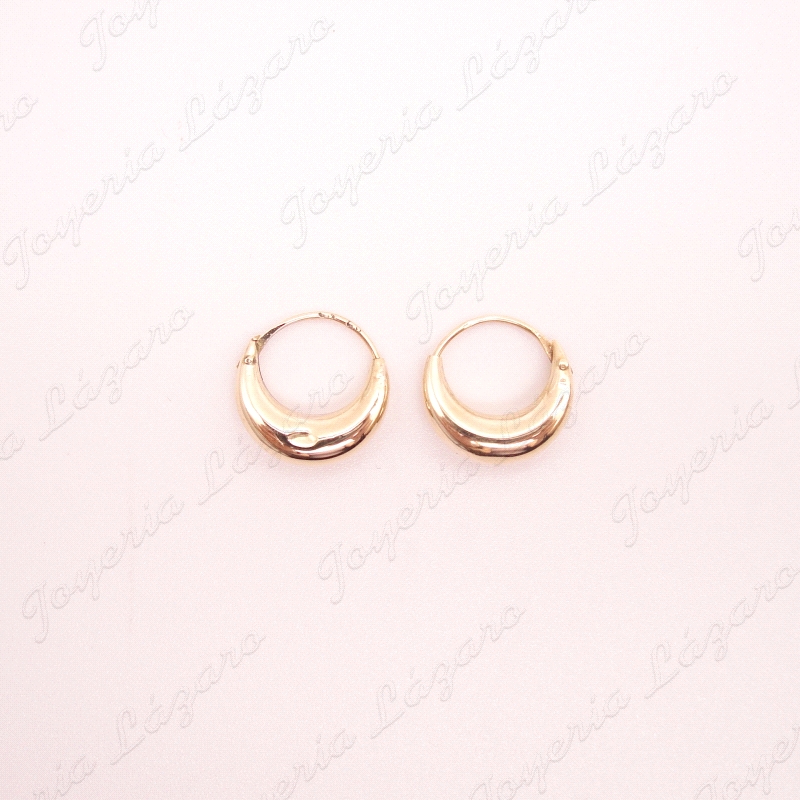 PEND. AROS ORO 18KT OCASION morcillas pequeñas                                                      