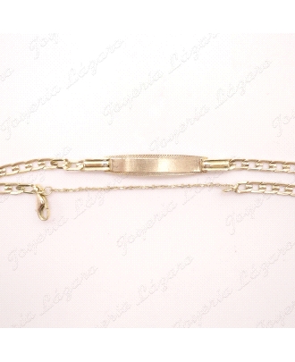 ESCLAVA ORO 18KT OCASION BARBADA CAD. SEGURIDAD                                                     