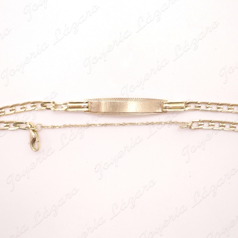 ESCLAVA ORO 18KT OCASION BARBADA CAD. SEGURIDAD                                                     