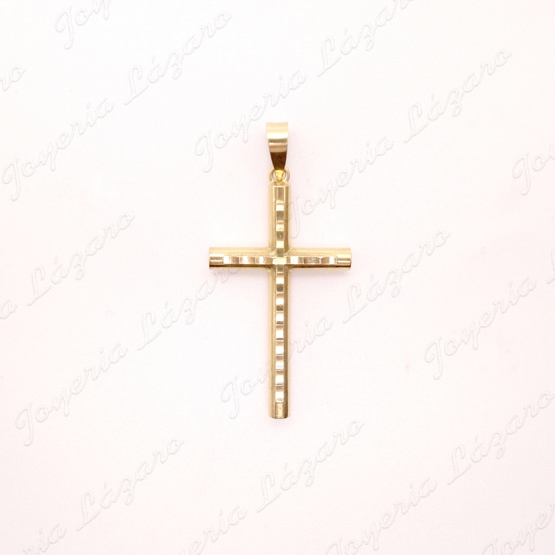 CRUZ ORO 18KT OCASION SIN CRISTO  GALLONADA 28X32                                                   