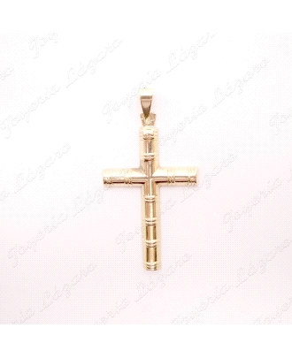 CRUZ ORO 18KT OCASION 23X38 1/2 CAÑA SIN CRISTO                                                     