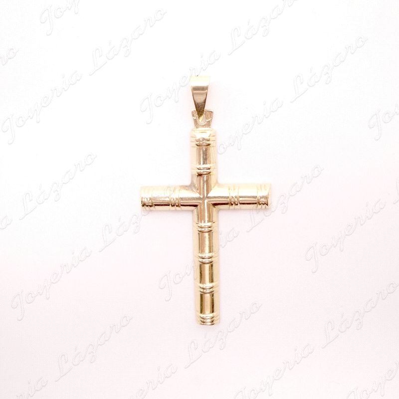 CRUZ ORO 18KT OCASION 23X38 1/2 CAÑA SIN CRISTO                                                     