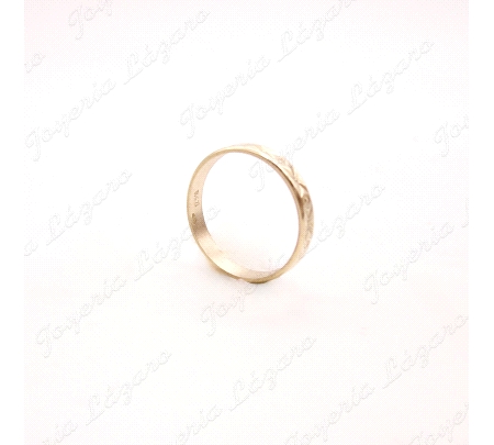 ALIANZA ORO 18KT OCASION TALLADA