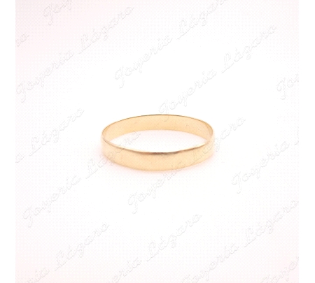 ALIANZA ORO 18KT OCASION 1/2 CAÑA 4MM                                                               