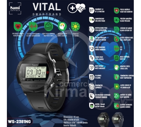 SAMI SMART WATCH VITAL NEGRO