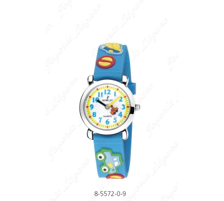 NOWLEY RELOJ KIDS CELESTE COCHES LOCOS                                                              