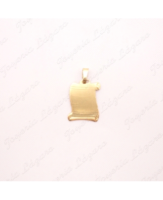 PLACA ORO 18KT OCASION PERGAMINO 18X22                                                              