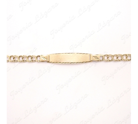 ESCLAVA ORO 18KT OCASION  HUNGARINA 6MM MACIZA
