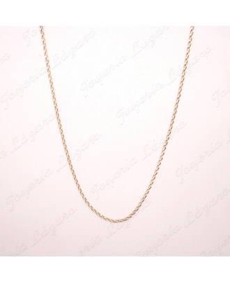 CADENA 60 CM. ORO 18KT OCASION BARBADA 2MM                                                          