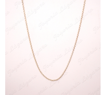 CADENA 60 CM. ORO 18KT OCASION BARBADA 2MM