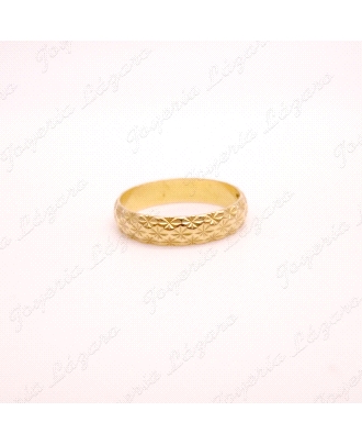 ALIANZA ORO 18KT OCASION 4MM TALLADA                                                                