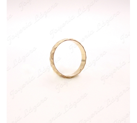 ALIANZA ORO 18KT OCASION 4MM TALLADA
