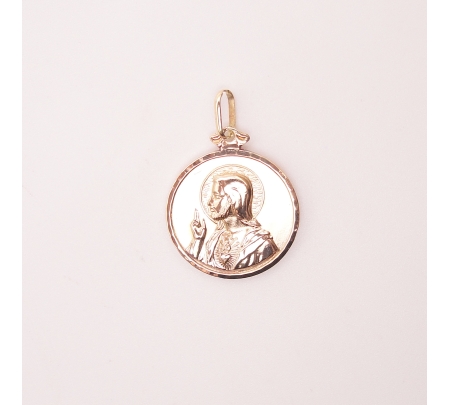 MEDALLA ORO 18KT OCASION  ESCAPULARIO  24CM