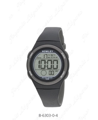 NOWLEY RELOJ RACING DIGITAL NEGRO BISEL GRIS                                                        