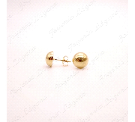 PEND. ORO 18 KTS 1/2 BOLA 8MM PRESION