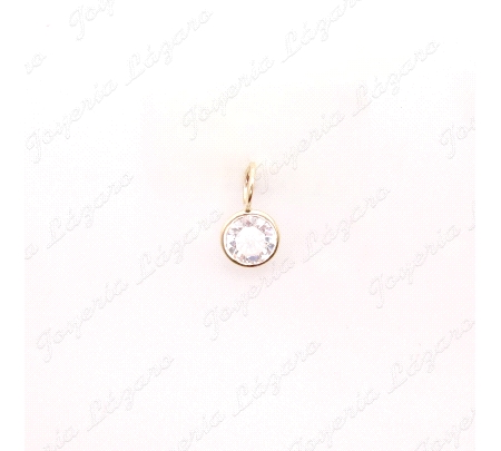 COLGANTE ORO 18 KTS CIRCONITA CERCO 5MM