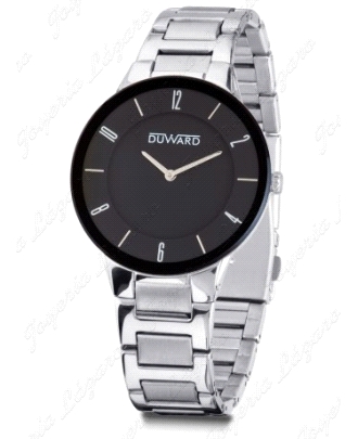 DUWARD RELOJ CABALLERO ACERO ELEGANCE SETAELE ESF. NEGRA PLANO                                      