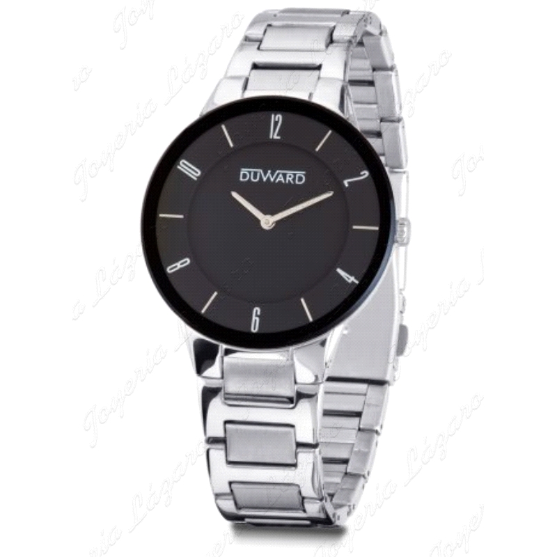 DUWARD RELOJ CABALLERO ACERO ELEGANCE SETAELE ESF. NEGRA PLANO                                      