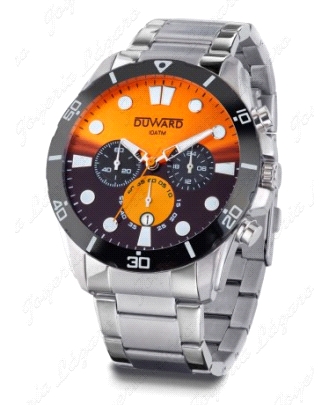 DUWARD RELOJ CABALLERO ACERO SPORT SPATE ESF. NARANJA                                               