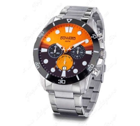 DUWARD RELOJ CABALLERO ACERO SPORT SPATE ESF. NARANJA