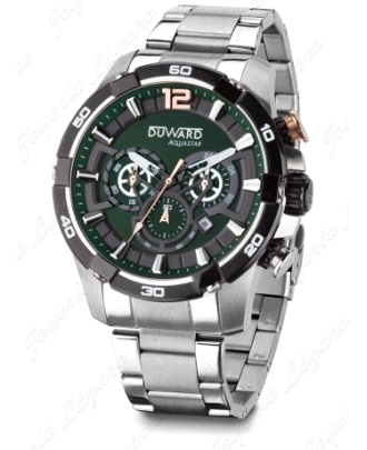 DUWARD RELOJ CABALLERO CRONO AQUASTAR LE MANS  ESF. VERDE OSCURO                                    