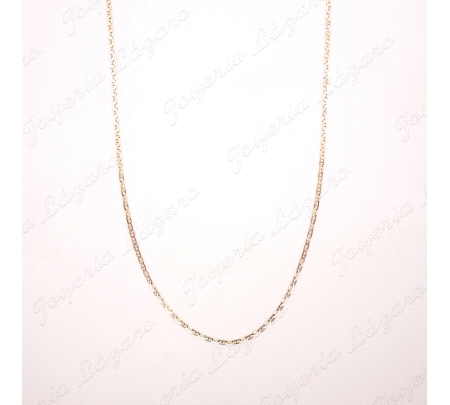 CADENA 60 CM. ORO 18 KTS ESLAB. BARCO 3MM MACIZA