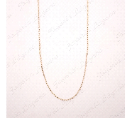 CADENA 50 CM. ORO 18 KTS FORZADA 1MM