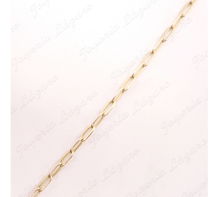 CADENA 55 CM. ORO 18 KTS FORZADA REASA