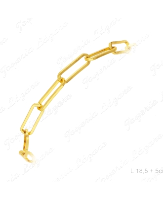 PULSERA BISUTERIA CHAPADA ORO FORZADA                                                               