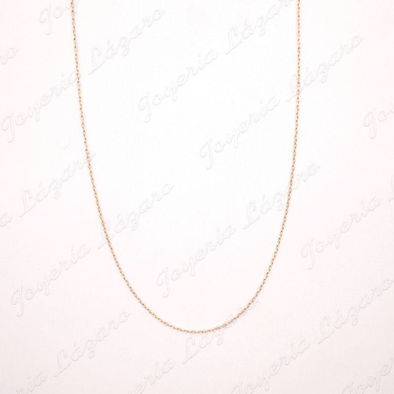 CADENA 60 CM. ORO 18KT OCASION FORZADA LIGERA 1MM                                                   