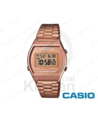 CASIO RELOJ MELATICO ORO ROSA SERIE DIGITAL B-640WC-5A                                              