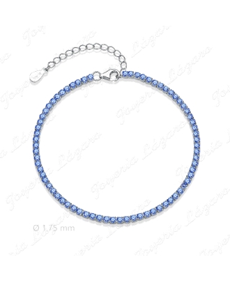 PULSERA PLATA RIVIERE 1.75 AZUL                                                                     