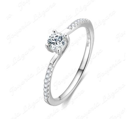 SORTIJA PLATA SOLITARIO 4 GARAS+ MICROCIRCONITAS