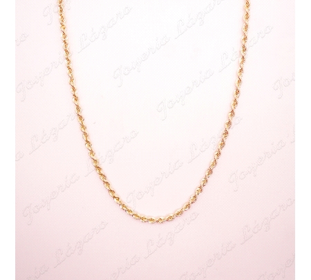 CORDON SAL. 60 CM. ORO 18 KTS 4.4MM LIGERO