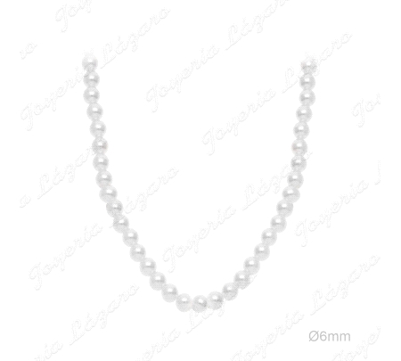 GARGANTILLA BISUTERIALATON DORADO PERLAS 6MM