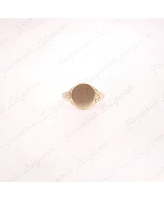 SORTIJA ORO 18KT OCASION SELLO OVAL                                                                 