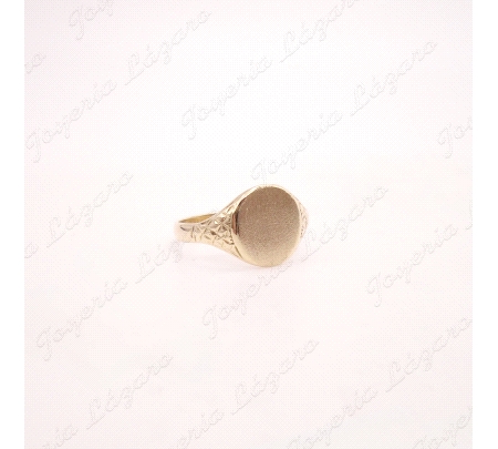 SORTIJA ORO 18KT OCASION SELLO OVAL