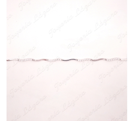 PULSERA ORO 18KT  BLANCO OCASION