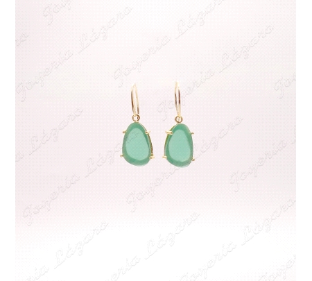 PEND. LARGOS PLATA CHAPADA ORO PIEDRA HIDROTERMAL VERDE C. HIPPIE