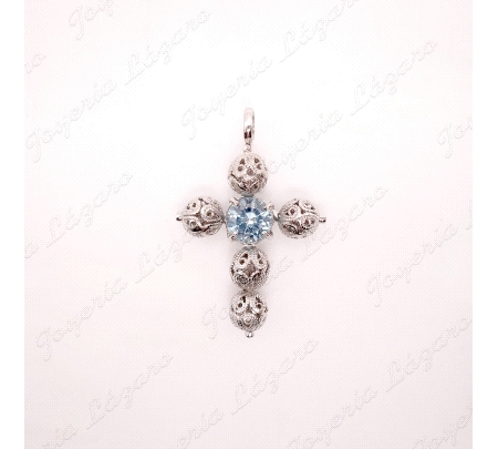 CRUZ PLATA BOLAS CALADAS AGUA EN CENTRO                                                             