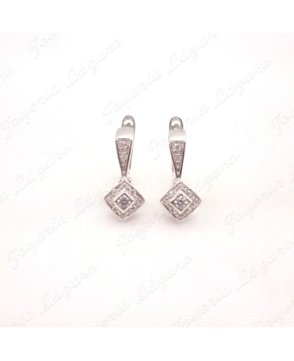 PEND. ORO 18KT BL. OCASION ROMBO CIRCO C. CAT.                                                      