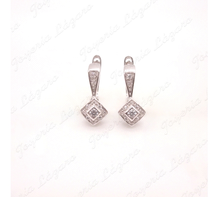 PEND. ORO 18KT BL. OCASION ROMBO CIRCO C. CAT.                                                      